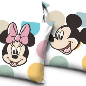 Disney Minnie, Mickey Dots párnahuzat 40x40 cm Velúr