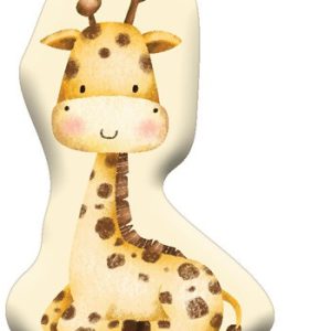 Zsiráf Yellow formapárna, díszpárna 40x27 cm Velúr