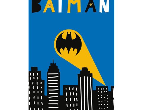 Batman Call Sign kéztörlő, arctörlő, törölköző 30×50 cm