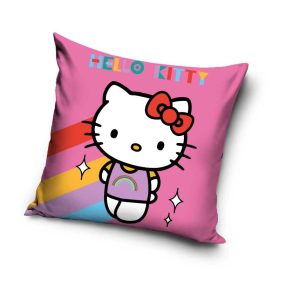 Hello Kitty Rainbow párna, díszpárna 40x40 cm Velúr