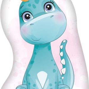 Dinoszaurusz Crown formapárna, díszpárna 40x27 cm