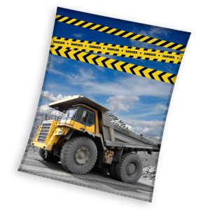 Építkezés Danger coral fleece polár takaró 130x170cm