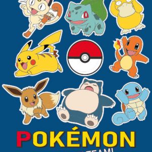 Pokémon Awesome Team coral fleece polár takaró 130x160cm