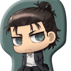 Attack on Titan Eren formapárna, díszpárna 38 x 30 cm Velúr