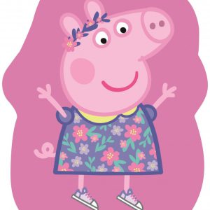 Peppa malac Happy formapárna, díszpárna 31x43 cm