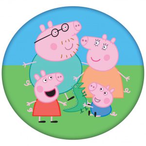 Peppa malac Family formapárna, díszpárna 38x38 cm