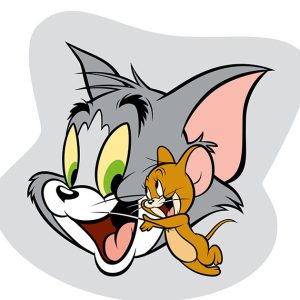 Tom és Jerry Grey formapárna, díszpárna 32x32 cm