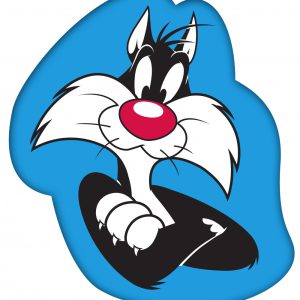 Bolondos dallamok Sylvester formapárna, díszpárna 32x41 cm