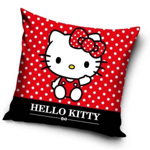 Hello Kitty Red párnahuzat 40x40 cm Velúr