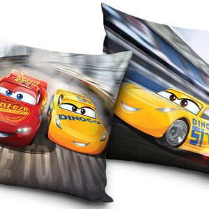 Disney Verdák Race párna, díszpárna 40x40 cm