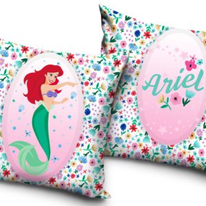 Disney Hercegnők Ariel Flower párna, díszpárna 40x40 cm