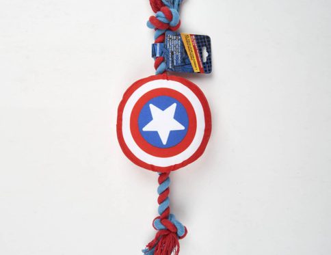 Bosszúállók Shield plüss és kötél kutyajáték