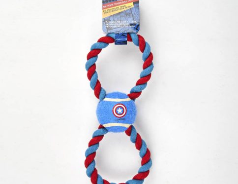 Bosszúállók Shield teniszlabda és kötél kutyajáték