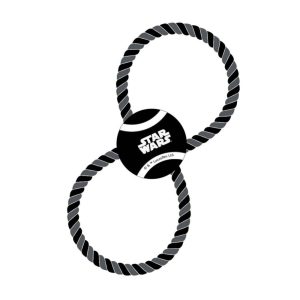 Star Wars Black teniszlabda és kötél kutyajáték