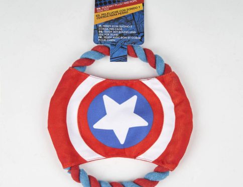 Bosszúállók Shield sípoló frizbi és kötél kutyajáték