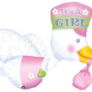 Baby Girl fólia lufi 81 cm