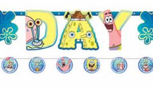 SpongyaBob Laugh Happy Birthday Óriás felirat 320 cm