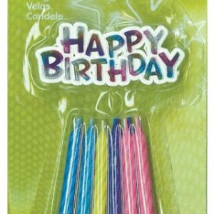 Happy Birthday Colorful gyertya szett 12 db-os