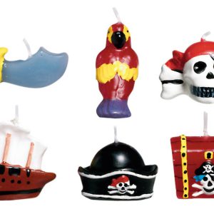 Kalóz Map mini tortagyertya, gyertya szett 6 db-os