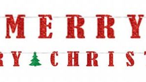 Merry Christmas Red papír felirat 365,7 cm