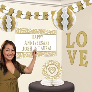 Színes Gold dekoráció szett 9 db-os