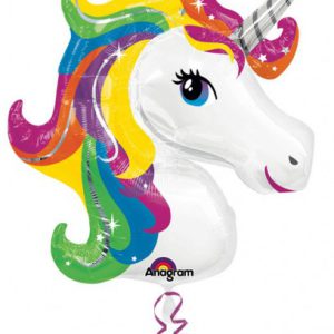 Unikornis Rainbow fólia lufi 83 cm