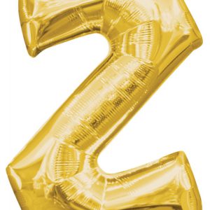 Arany Gold mini Z betű fólia lufi 33 cm