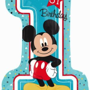 Disney Mickey Classic Első születésnap fólia lufi 71 cm