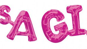 IT'S A Girl Pink fólia lufi 50 cm