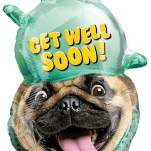 Kutya Get Well Soon fólia lufi 81 cm
