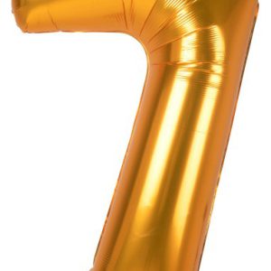 Arany Gold 7-es szám fólia lufi 134 cm