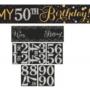 Happy Birthday Gold vállszalag 152,4 cm