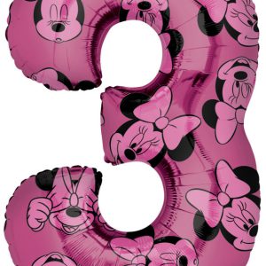 Disney Minnie Pink fólia lufi 3-as szám 66 cm
