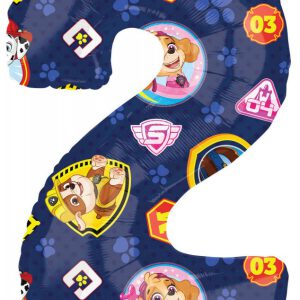 Mancs Őrjárat Heroic fólia lufi 2-es szám 66 cm