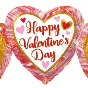 Happy Valentine's Day Trio fólia lufi 86 cm