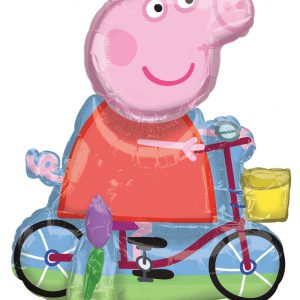 Peppa malac Bicycling fólia lufi 55 cm