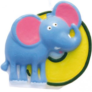 Szafari Elephant tortagyertya, számgyertya 0-ás