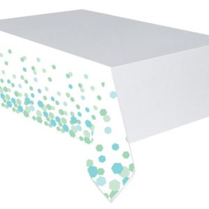 Színes Shimmering Party műanyag asztalterítő 137x243 cm