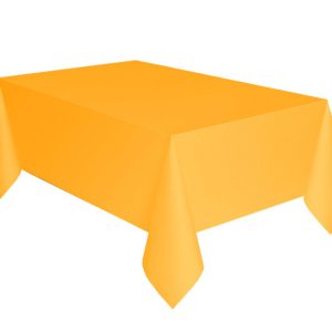 Sárga Sunshine Yellow papír asztalterítő 137x274 cm