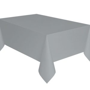 Ezüst Silver papír asztalterítő 137x274 cm