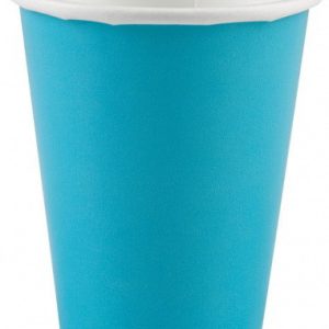 Kék Caribbean papír pohár 8 db-os 250 ml