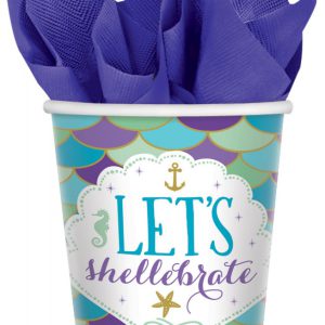 Sellő Shellebrate papír pohár 8 db-os 250 ml