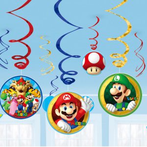 Super Mario Mushroom World szalag dekoráció 12 db-os szett