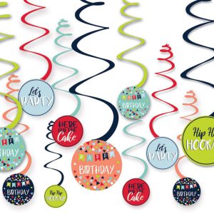 Happy Birthday Reason To Celebrate szalag dekoráció 12 db-os szett