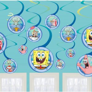 SpongyaBob Laugh Szalag dekoráció 12 db-os szett