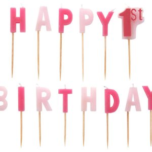 Első születésnap Girl tortagyertya, gyertya szett 14 db-os