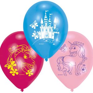 Unikornis Pink léggömb, lufi 6 db-os 9 inch (22,8 cm)