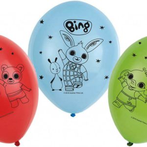 Bing Red léggömb, lufi 6 db-os 11 inch (27,5cm)