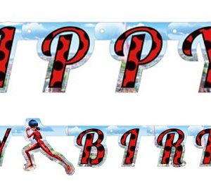 Katicabogár és Fekete macska kalandjai City Happy Birthday felirat 200 cm