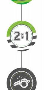 Kicker Party, Focis Függő dekoráció 4 db-os szett